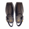“Black Dotted Kaptaan Chappal: Secure Grip, Breezy Comfort & Foot Alignment”