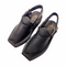 “Black Dotted Kaptaan Chappal: Secure Grip, Breezy Comfort & Foot Alignment”