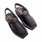 “Black Dotted Kaptaan Chappal: Secure Grip, Breezy Comfort & Foot Alignment”