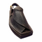 “Black Dotted Kaptaan Chappal: Secure Grip, Breezy Comfort & Foot Alignment”