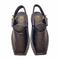 “Black Dotted Kaptaan Chappal: Secure Grip, Breezy Comfort & Foot Alignment”