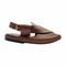 “Brown Dotted Kaptaan Chappal: Secure Wet Grip, Aligned Comfort!”