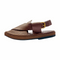 “Brown Dotted Kaptaan Chappal: Secure Wet Grip, Aligned Comfort!”
