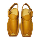 “Kaptan Zalmi Yellow Mustard Chappal – Hand‑Stitched Build Ensures Lasting Durability”