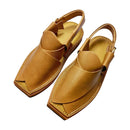 "Kaptan ZALMI Camel Chappal – Tyre‑Rubber Sole Prevents Slips”