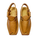 "Kaptan ZALMI Camel Chappal – Tyre‑Rubber Sole Prevents Slips”
