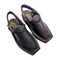 “Black Dotted Kaptaan Chappal: Secure Grip, Breezy Comfort & Foot Alignment”