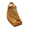 "Kaptan ZALMI Camel Chappal – Tyre‑Rubber Sole Prevents Slips”
