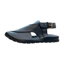 "Zardari Style Black Mate Chappal – Crafted for Royal Elegance"