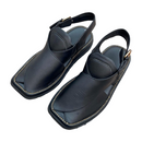 "Zardari Style Black Mate Chappal – Crafted for Royal Elegance"