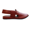 Red Mustard Round Peshawari Chappal – Classic Ethnic Style