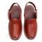 Red Mustard Round Peshawari Chappal – Classic Ethnic Style