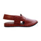 Red Mustard Round Peshawari Chappal – Classic Ethnic Style