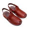 Red Mustard Round Peshawari Chappal – Classic Ethnic Style