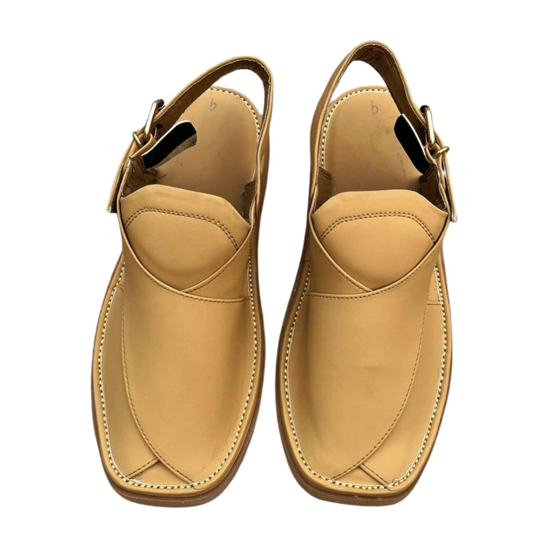 "Zardari Style Off Camel Chappal – A Symbol of Class & Culture"