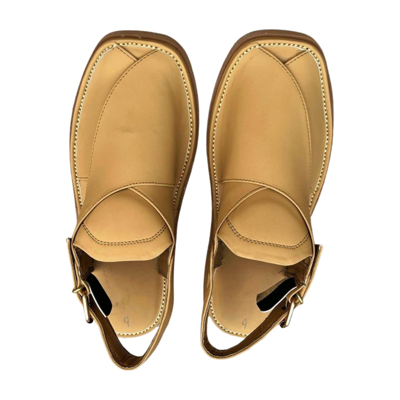 "Zardari Style Off Camel Chappal – A Symbol of Class & Culture"
