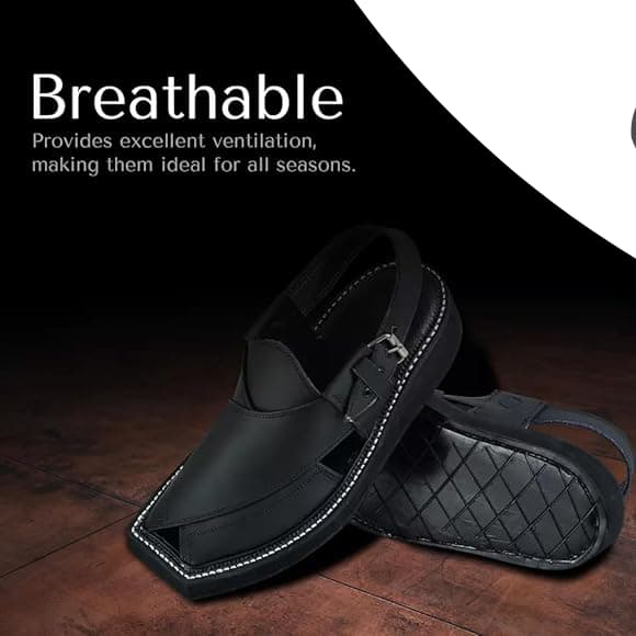 “Black Mate KAPTAN Chappal: Keeps Feet Aligned”