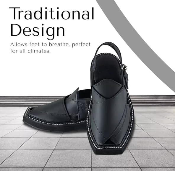 “Black Mate KAPTAN Chappal: Keeps Feet Aligned”
