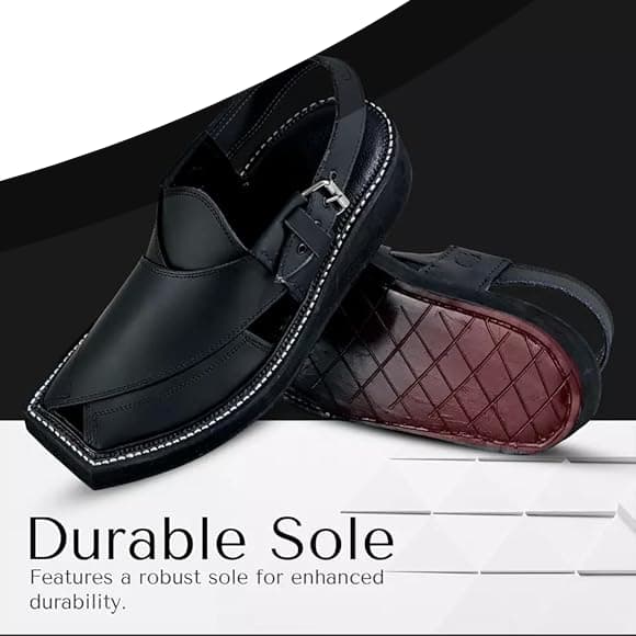 “Black Mate KAPTAN Chappal: Keeps Feet Aligned”