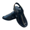 "Black Shine Round Peshawari Chappal – Premium Handmade Footwear"