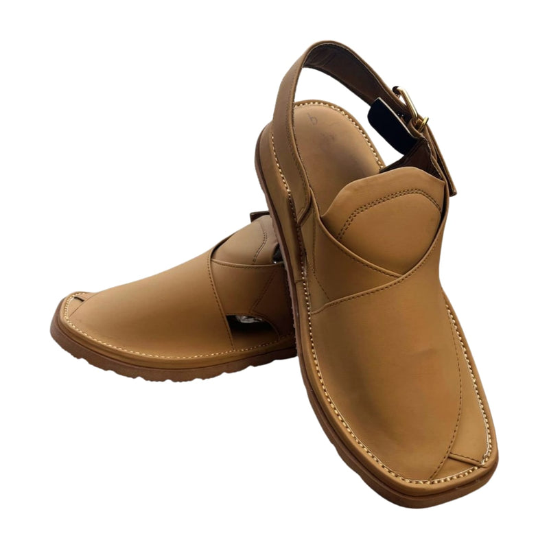 "Zardari Style Off Camel Chappal – A Symbol of Class & Culture"